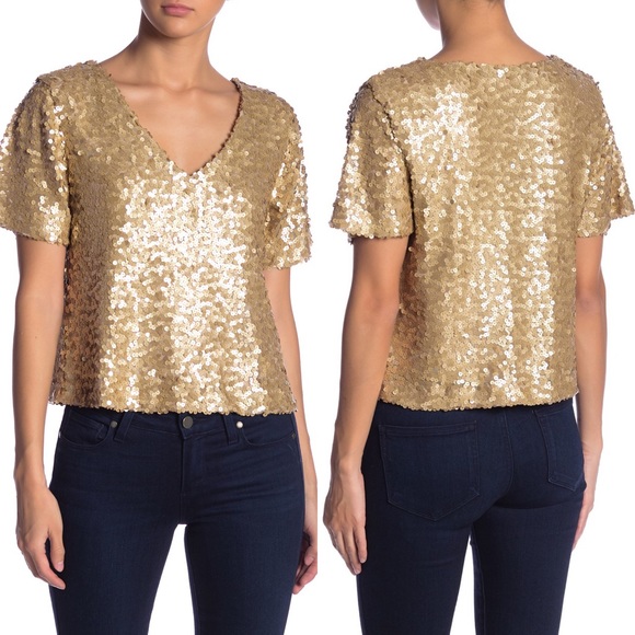 sequin party tops